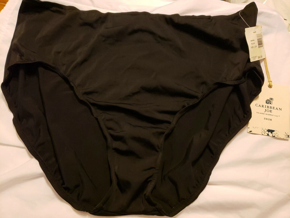 P54 NWT Macyu0026#039;s Caribbean Joe Solid Black Bikini Bottom CLEARANCE SALE  MSRP $41 | eBay