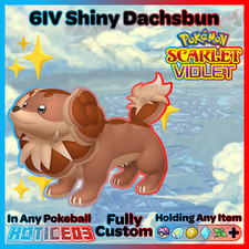 ✨ Shiny Dachsbun 6IV ✨ Pokemon Scarlet & Violet 🚀 Fast 🚀