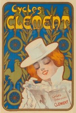 CléMENT VéLO/CYCLES Rvsl - POSTER HQ 40x60cm d'une AFFICHE VINTAGE