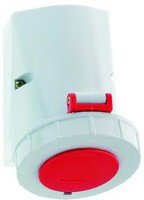 Bals Bals CEE Wandsteckdose, 16A, 5-Polig, 6H, IP67, 400V, Rot (1143)