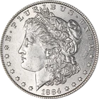1884-P Morgan Silver Dollar - VAM 2A , 'E' On Reverse