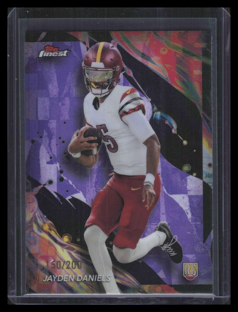 2024 Finest Purple Refractor 167 Jayden Daniels Rookie 150/200 Uncommon
