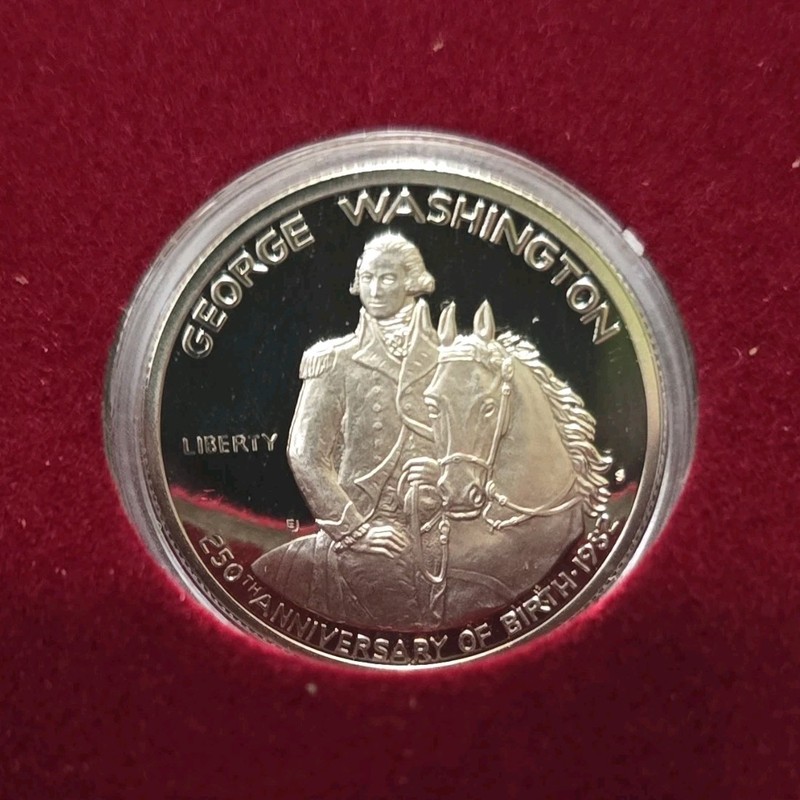90% Silver Commemorative George Washington 250th Anniversary 1981 Half Dollar