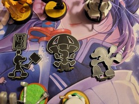 Lot 5 Nintendo Amiibo Rob R.O.B. Duck Hunt Mr. Game & Watch KK Slider Chibi Robo