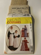 McCall's 8335 Girls Prairie, Colonial/Homestead/Costume Sz 7, 8 26" Uncut FF