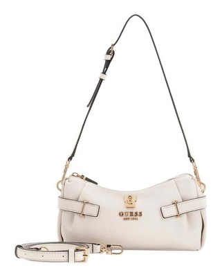 GUESS Yesba Mini Top Zip Bag Umhängetasche Tasche Cream White creme Neu