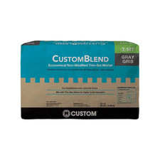 Customblend 50 Lb. Gray Economical Non-Modified Thinset Mortar Free Shipping New