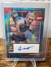 2023 Panini Donruss Optic UFC Manon Fiorot Teal Signature Series Auto /25