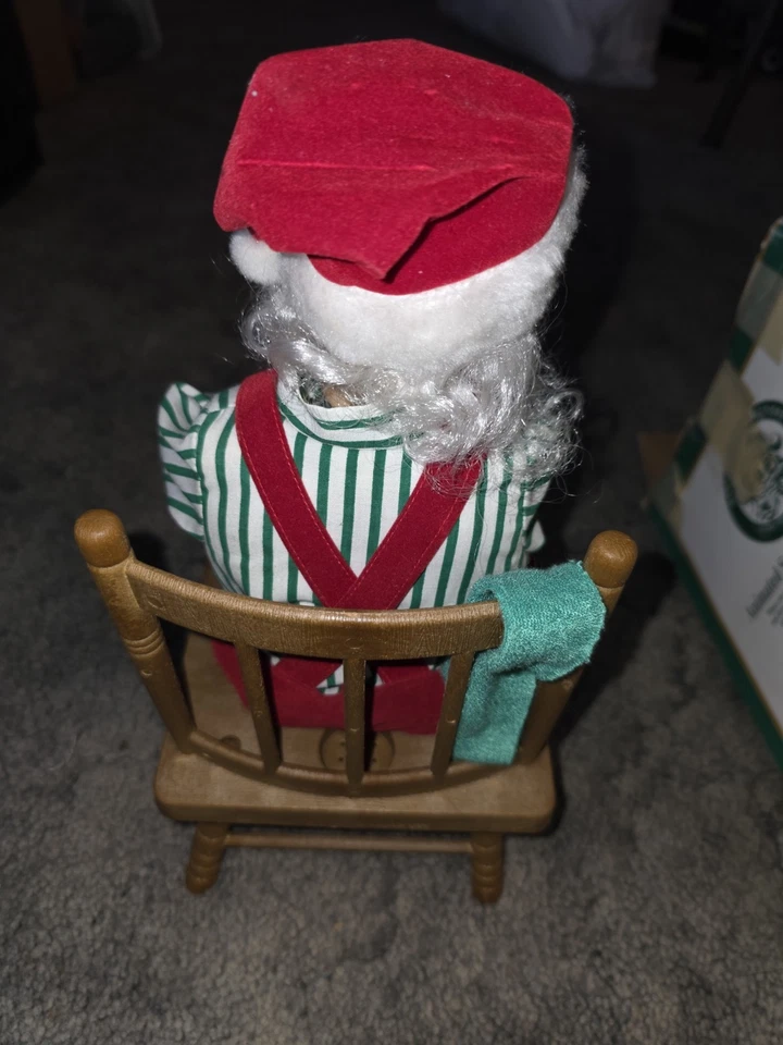 Baño de pies de Santa 16" animado Papá Noel en silla - Funciona - Funciona con sonido, sin animación Foto 4 de 4