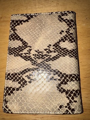 Carla Sade Wallet Vintage Leather Snake Skin, NEW Marbled Python