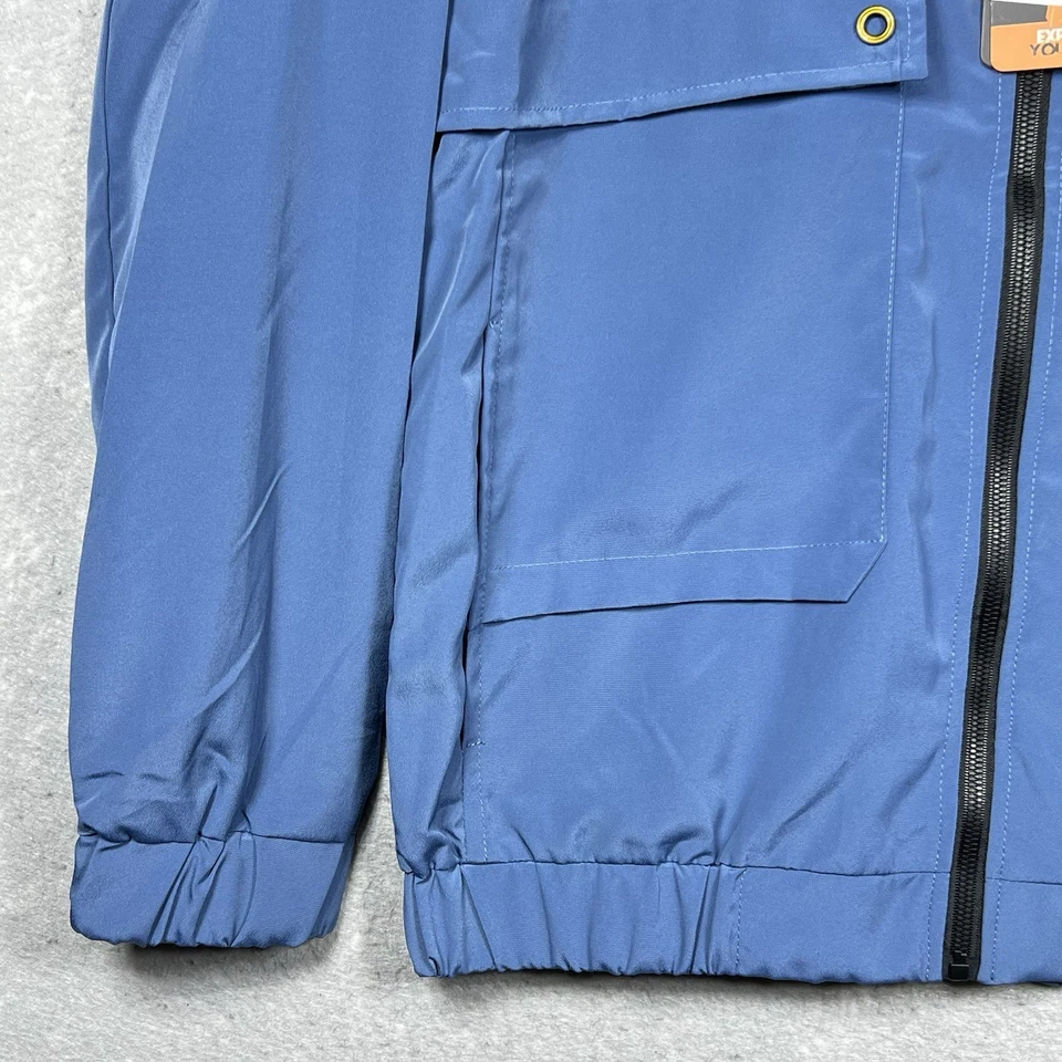 Jaqueta com capuz 10.Deep X Pokemon zíper completo Mosshino Coutube azul unissex média nova com etiquetas - Imagem 4 de 4