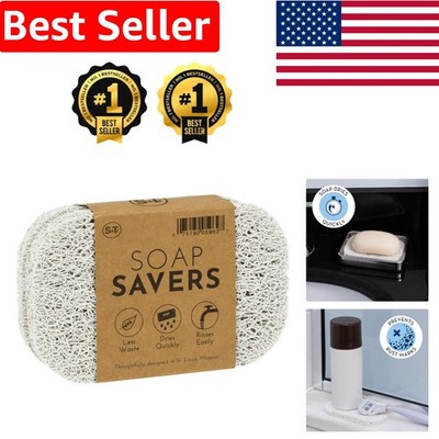 Durable PVC Soap Holders - 4 Pack for Bath & Kitchen, 2.9'' x 4.4'' Dimensions