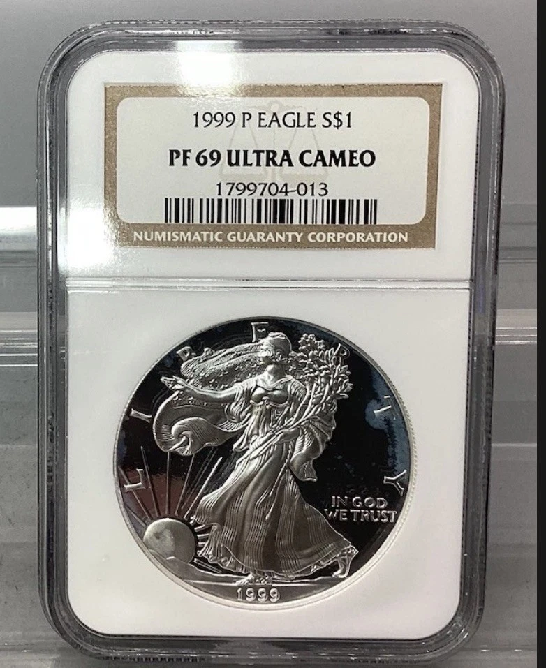 American Eagle PR 69 Graded 1999 Silver Bullion Coins for sale | eBay