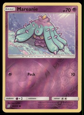 Pokemon TCG Mareanie 96/236 Reverse Holo