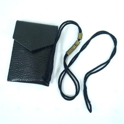 小物 Dries van noten CARD/COIN CASE Dries Van Noten Small Pouch Coin Case Black Leather | eBay
