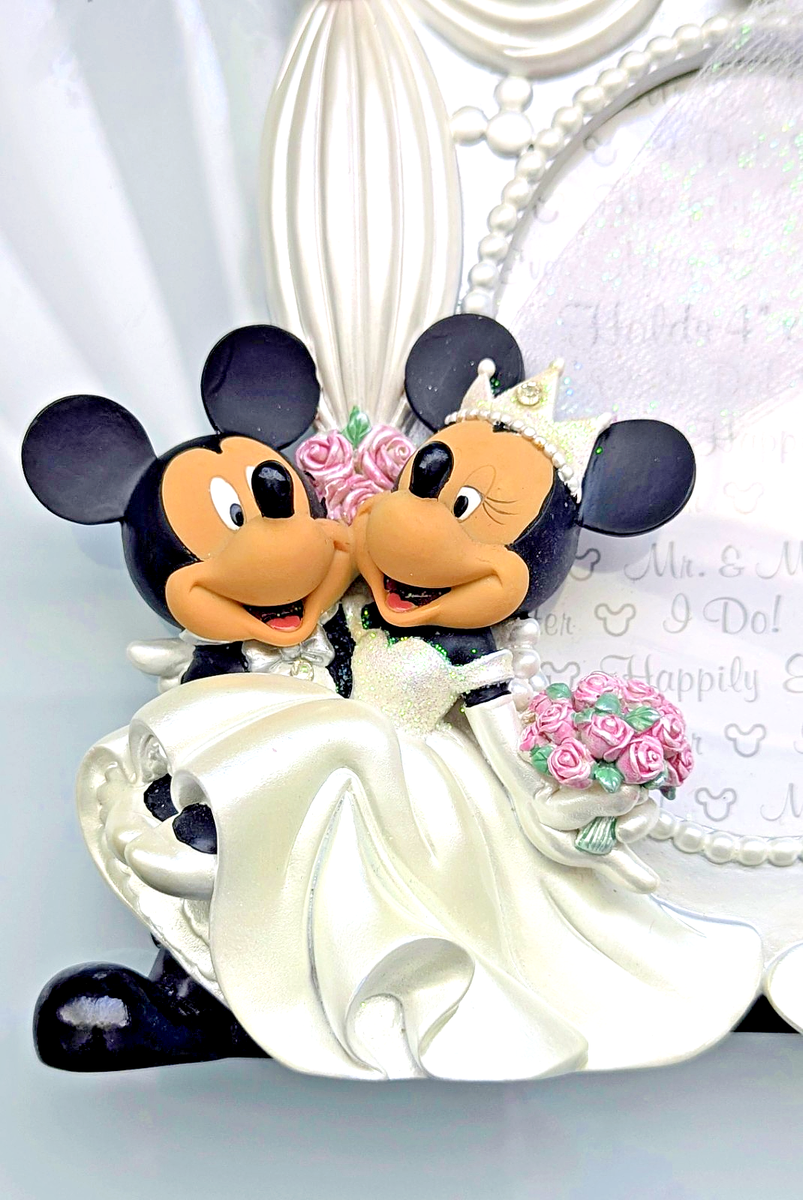 Disney Parks Exclusive Mickey Minnie Mouse Wedding Picture Photo