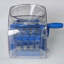 Royal Sovereign MS-1 Clear / Blue Manual Hand Crank Coin Sorter Counter Working