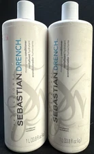 2 sebastian drench moisturizing conditioner 33.8oz ea scuffed exterior