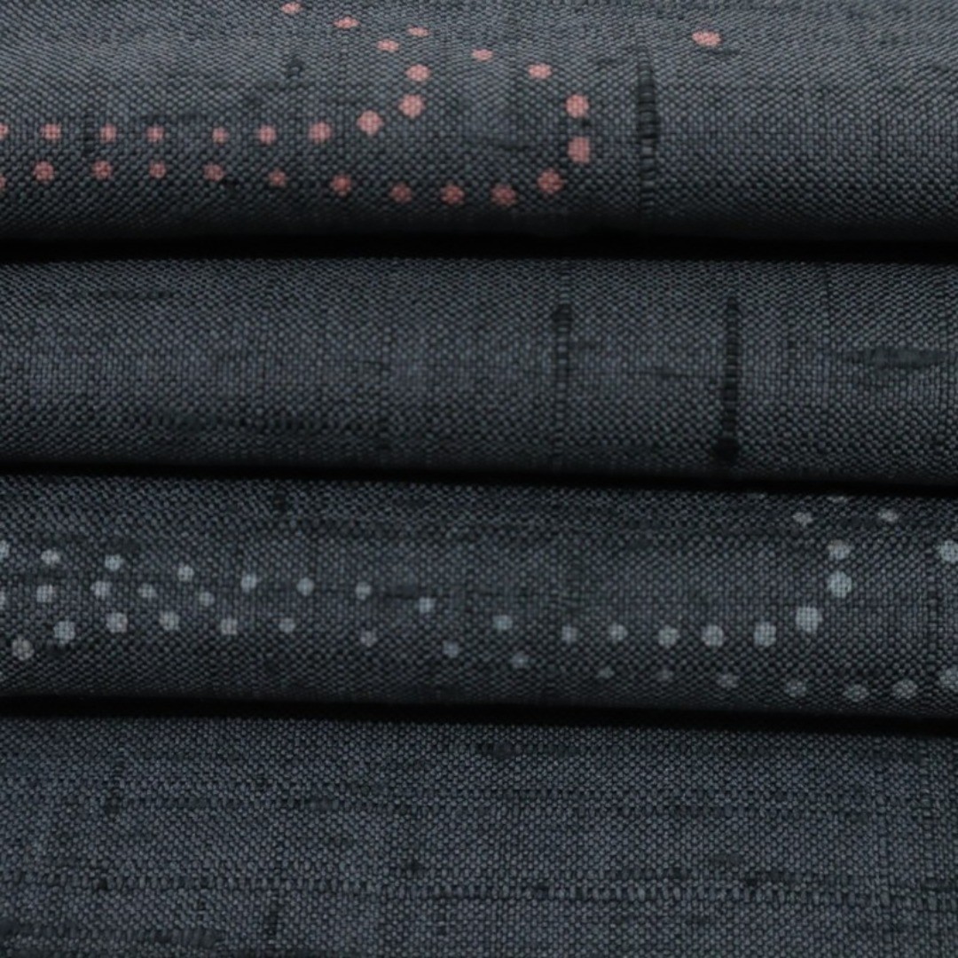 Pongee Small Dot Pattern Charcoal Gray Everyday K… - image 4