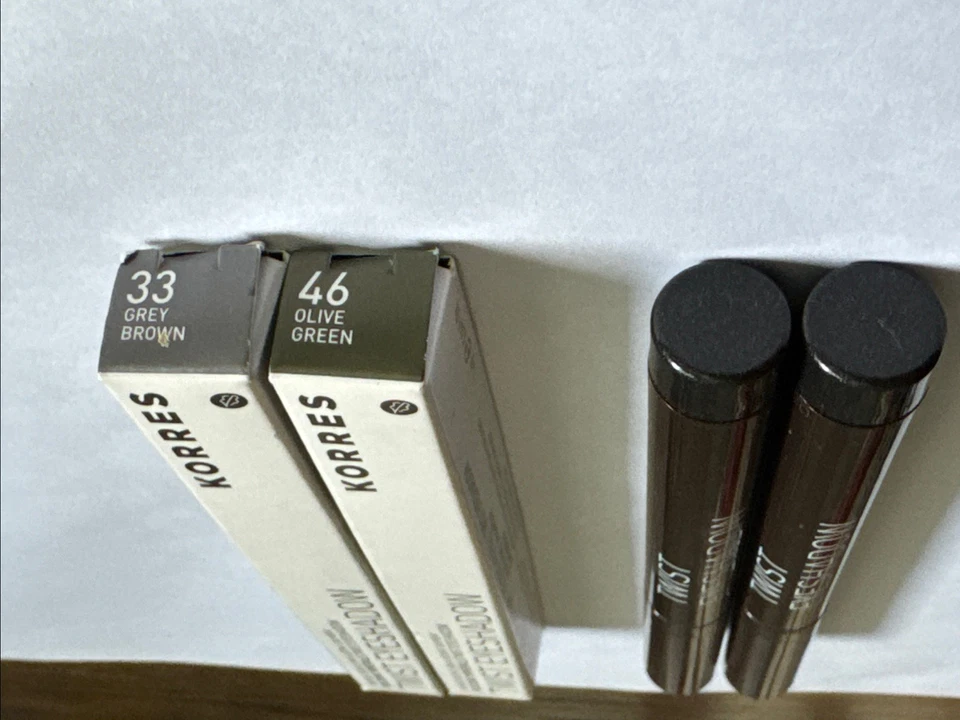 4 KORRES TWIST EYESHADOW In Various Colors VOLCANIC MINERALS 24 HR WEAR New - Image 2 of 2