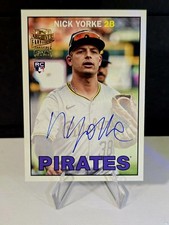 2025 Topps Archives RC NICK YORKE Auto 1967 Fan Favorites PIRATES