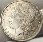 1898 P Morgan Silver Dollar, AU, 90% Silver US Coin, Morg-9843p