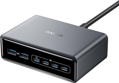 Prime 200W USB C Charger, 200W 6 Ports GaN Charging Station