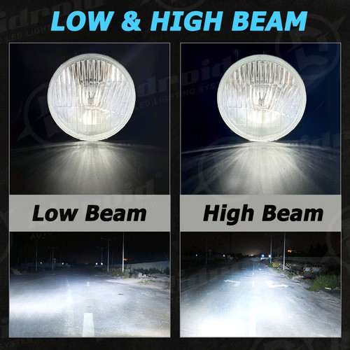 4Pcs 5.75" inch Round GLASS LED Headlights High-Low Beam For Jaguar XJ6 XJS XJ12 - Picture 2 of 17