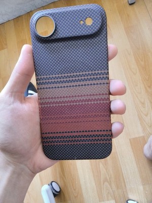 Kohlefaser Kevlar Gewebte Telefonhülle Anti-Fall Handytasche