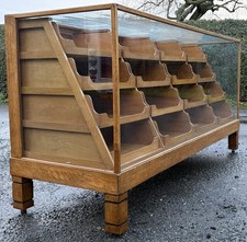 QUALITY OAK 16 DRAWER  HABERDASHERY SHOP  COUNTER CABINET WE DELIIVER