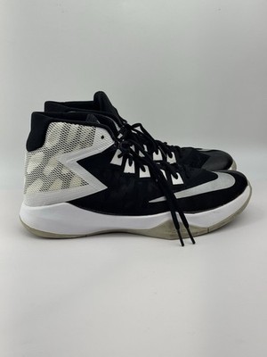 Men's Nike Zoom Devosion Basketball Shoes 844592-001 Size 11 Black White Silver