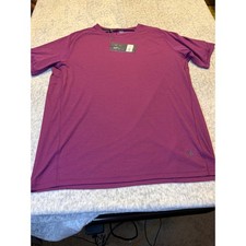 VRST Mens Velocity Tee Black Heather Short Sleeve Athletic Shirt Size L