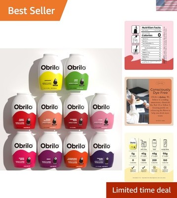 Water Enhancer Liquid Flavoring Drops - ZERO Sugar/Calorie, Dye Free, Natural...