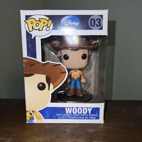 Funko Pop! Vinyl Toy Story Woody 03 Blue Disney Logo (2011)