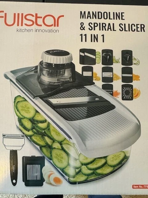 Fuiistar 11 in 1 Mandoline and Spiral Slicer w/ 8 Blades