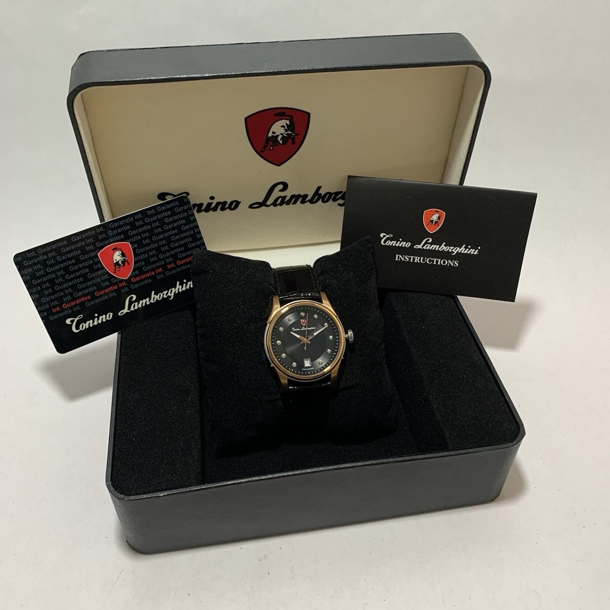 Tonino Lamborghini EN035DL.501 Unisex Watch Black Face with