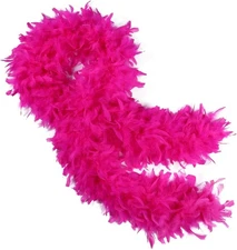 THARAHT 19 Color- 40/60/100g 2Yard Chandelle Feather Boa Dancing Hot Pink 