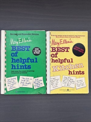 Mary Ellen's Best Of Helpful Hints And Kitchen Hints Lot Of 2
