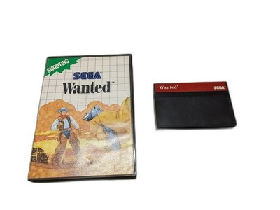 Wanted Sega Master System Cartridge and Case