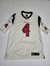 (#AA) Houston Texans Football Jersey White NFL Nike Watson 4 On Field SIZE MEN M