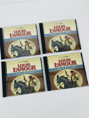 Louis L'amour Collection Featuring Willie Nelson (7 Stories, on 4 Discs) EUC
