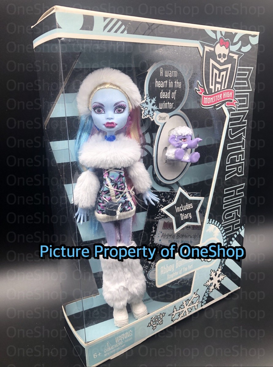 NEW Monster High Abbey Bominable Doll Original First Wave Mattel