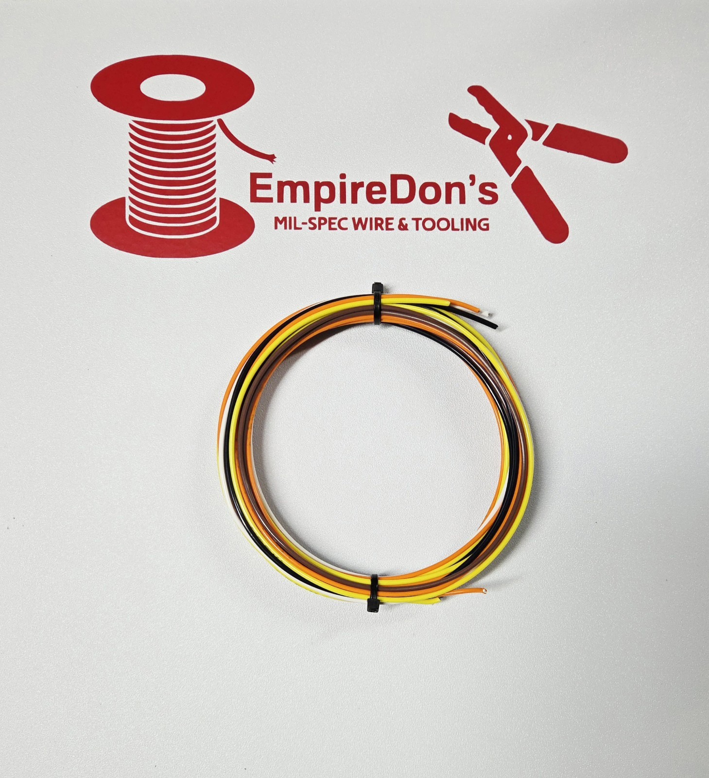 18 AWG Mil-Spec Wire, PTFE Insulated, Stranded Silver Plated, Assortment 25 ft