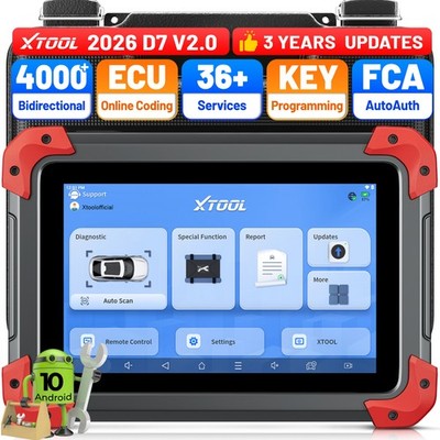 USED XTOOL D7 Auto All System Diagnostic Bidirectional Key Programming Scanner