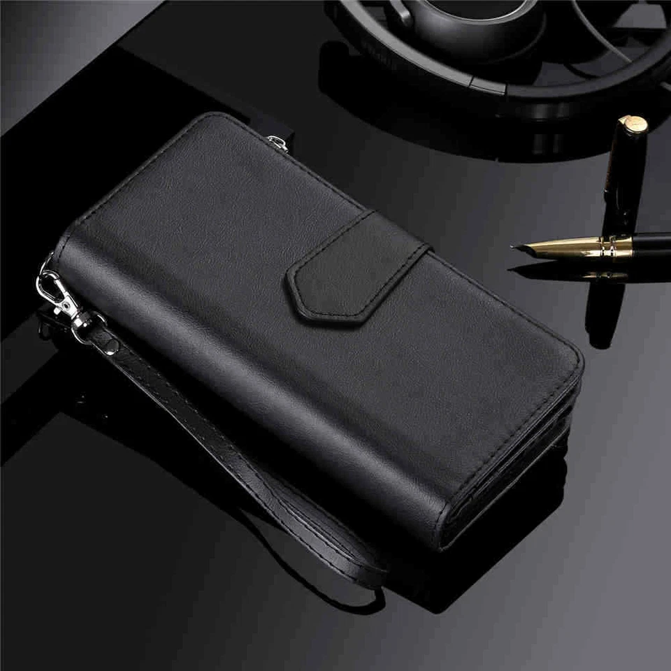 For iPhone 17 16 15 14 13 12 11 SE 7 8 Plus Detachable Wallet Leather Case Cover - Image 2 of 4