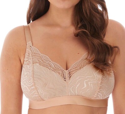 Fantasie Impression Bralette Gr. XL beige Spitze ohne Bügel weich Luxus BH 5853