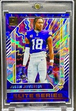 Justin Jefferson RARE HYPER REFRACTOR INVESTMENT CARD SSP PANINI VIKINGS MINT