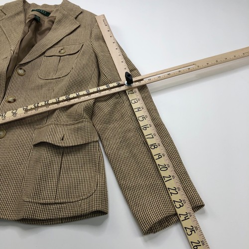 Lauren Ralph Lauren Size 10 100% Linen Button Blazer Collared Woven Jacket - Picture 8 of 17