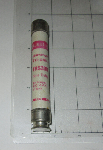 (1) Gould Shawmut TRS30R 30A 600V Fuse Class RK5 Ferrule Tri-Onic - Picture 4 of 4