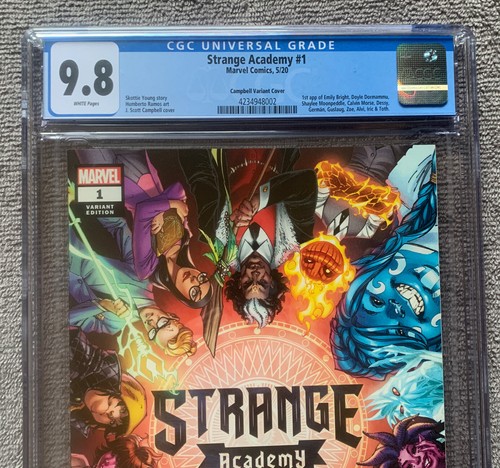 Strange Academy #1 CGC 9.8 WP Marvel 2020 1st print J. Scott Campbell Variant!! - Picture 2 of 6